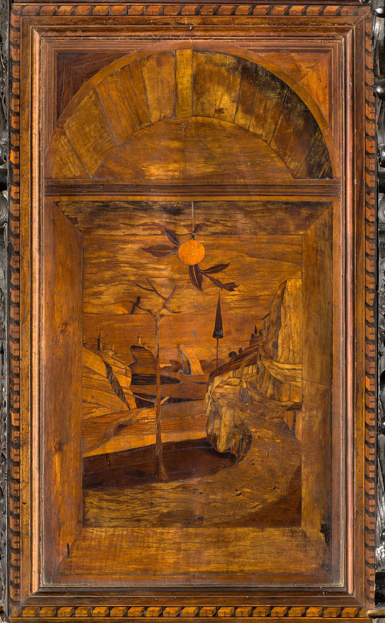 كورال Lignaean الكنسي ، مرصع بواسطة Giovanni Maria Platina 1484 ، Superior Stall بواسطة جيوفاني ماريا بلاتينا