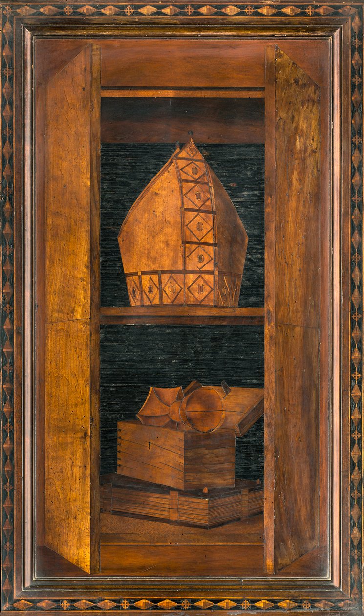 كورال Lignaean الكنسي ، مرصع بواسطة Giovanni Maria Platina 1484 ، Superior Stall بواسطة جيوفاني ماريا بلاتينا