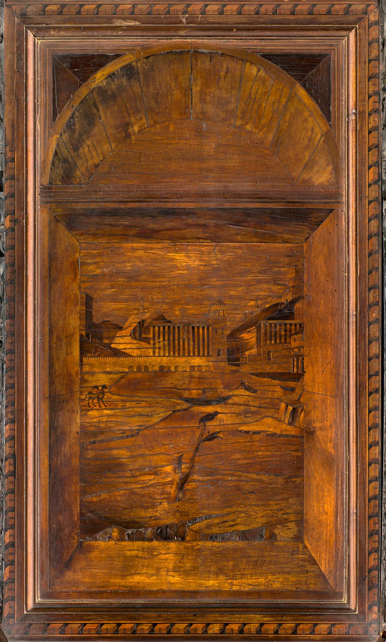 كورال Lignaean الكنسي ، مرصع بواسطة Giovanni Maria Platina 1484 ، Superior Stall بواسطة جيوفاني ماريا بلاتينا