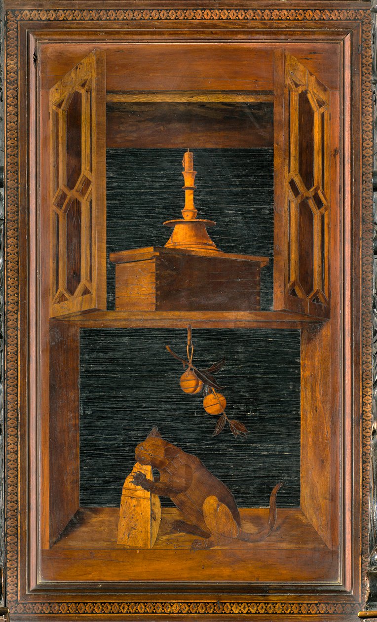 كورال Lignaean الكنسي ، مرصع بواسطة Giovanni Maria Platina 1484 ، Superior Stall بواسطة جيوفاني ماريا بلاتينا
