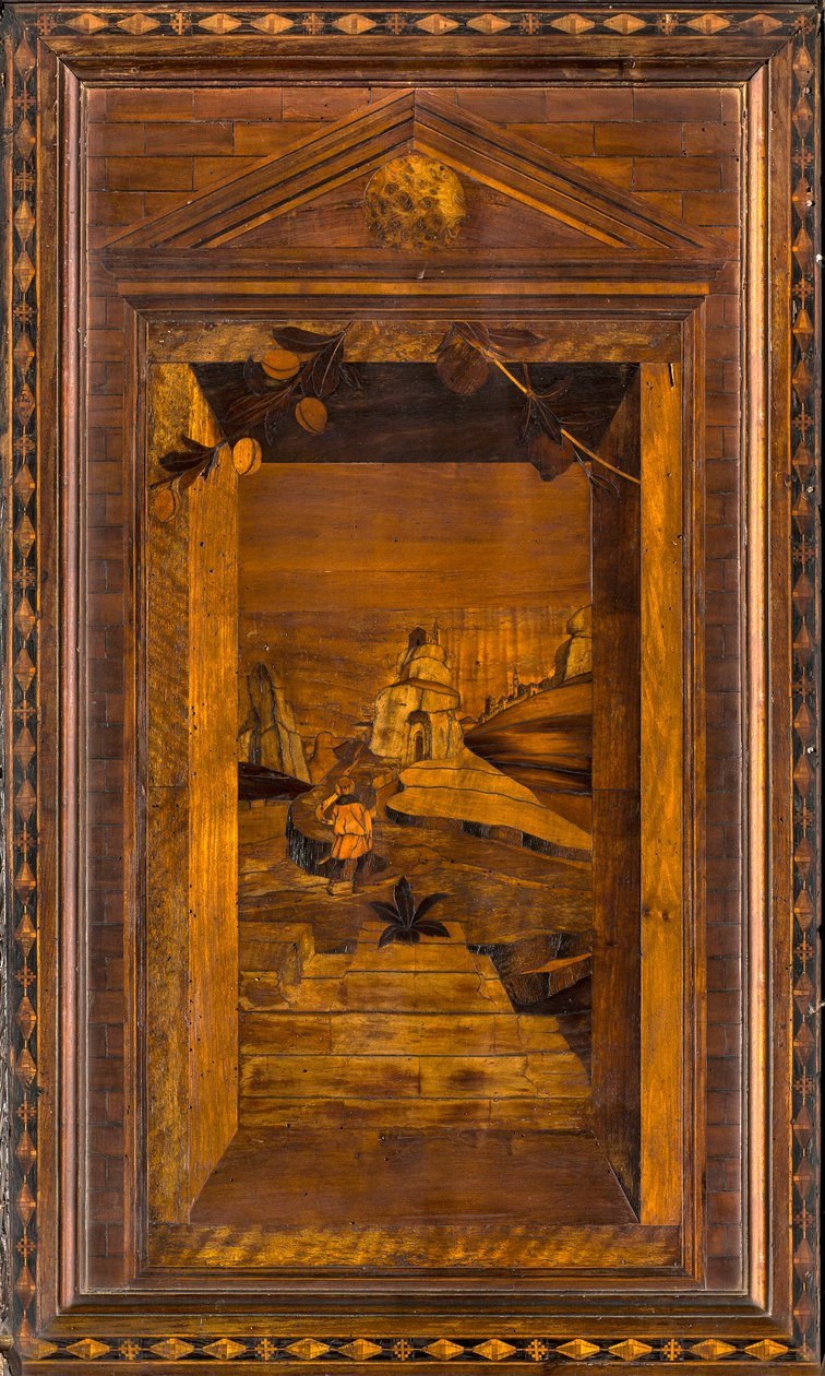كورال Lignaean الكنسي ، مرصع بواسطة Giovanni Maria Platina 1484 ، Superior Stall بواسطة جيوفاني ماريا بلاتينا