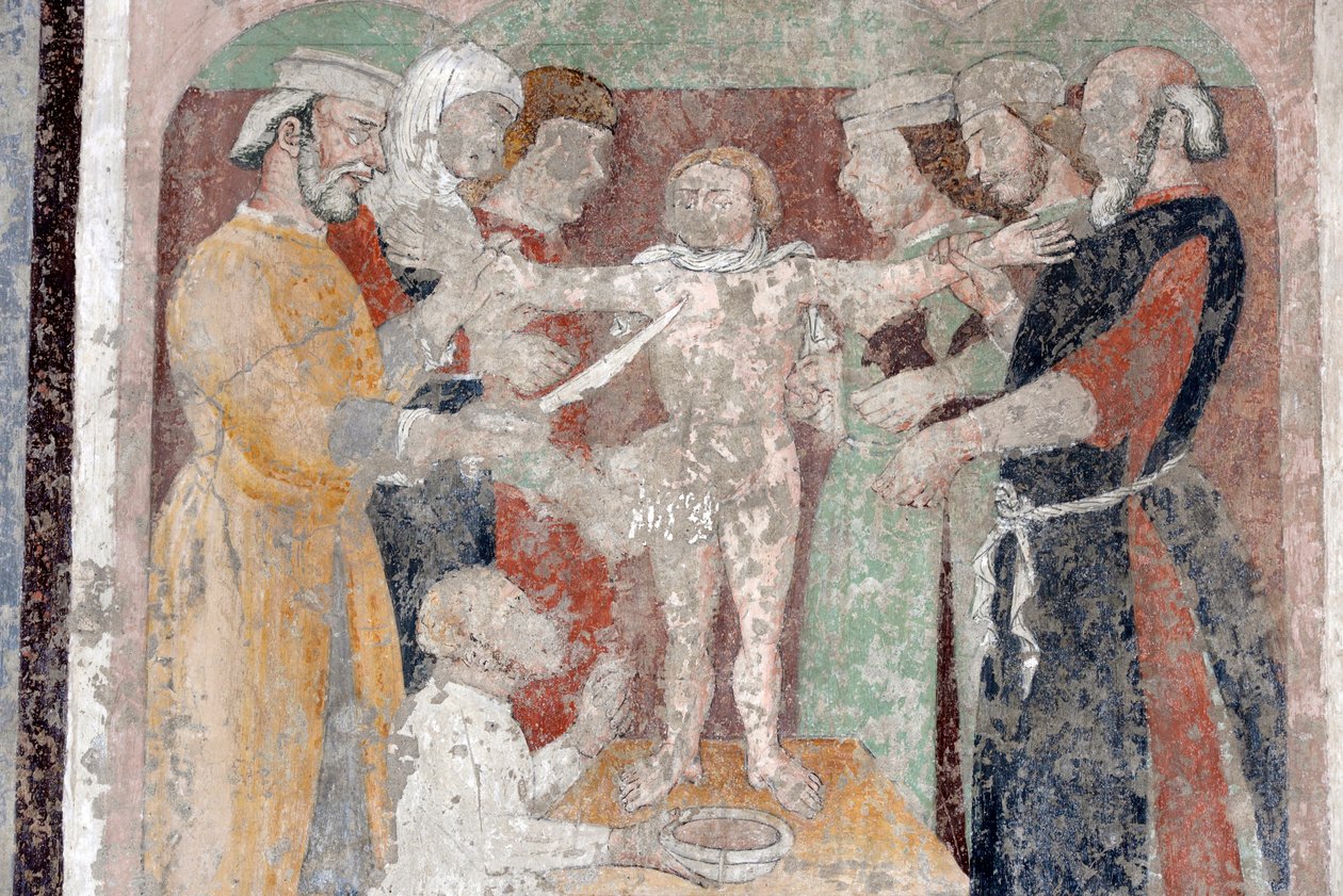 Simon sacrificed by Jews, Stories of Life of Blessed Simon of Trent بواسطة جيوفاني مارينوني