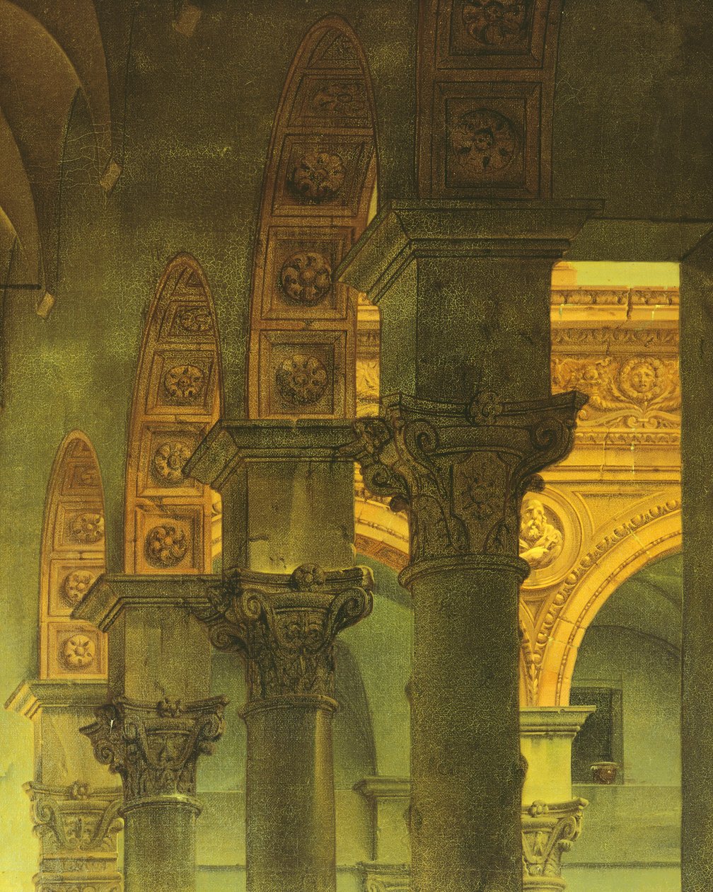 The Apothecary of a Cloister, by Giovanni Migliara, detail بواسطة جيوفاني ميجليارا