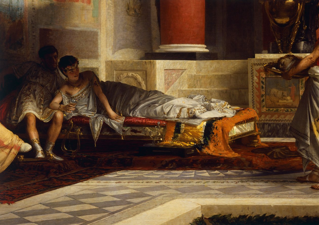 انتقام Poppea ، تفاصيل ، بقلم جيوفاني موزيولي (1854-1894) ، زيت على قماش بواسطة جيوفاني موزيولي