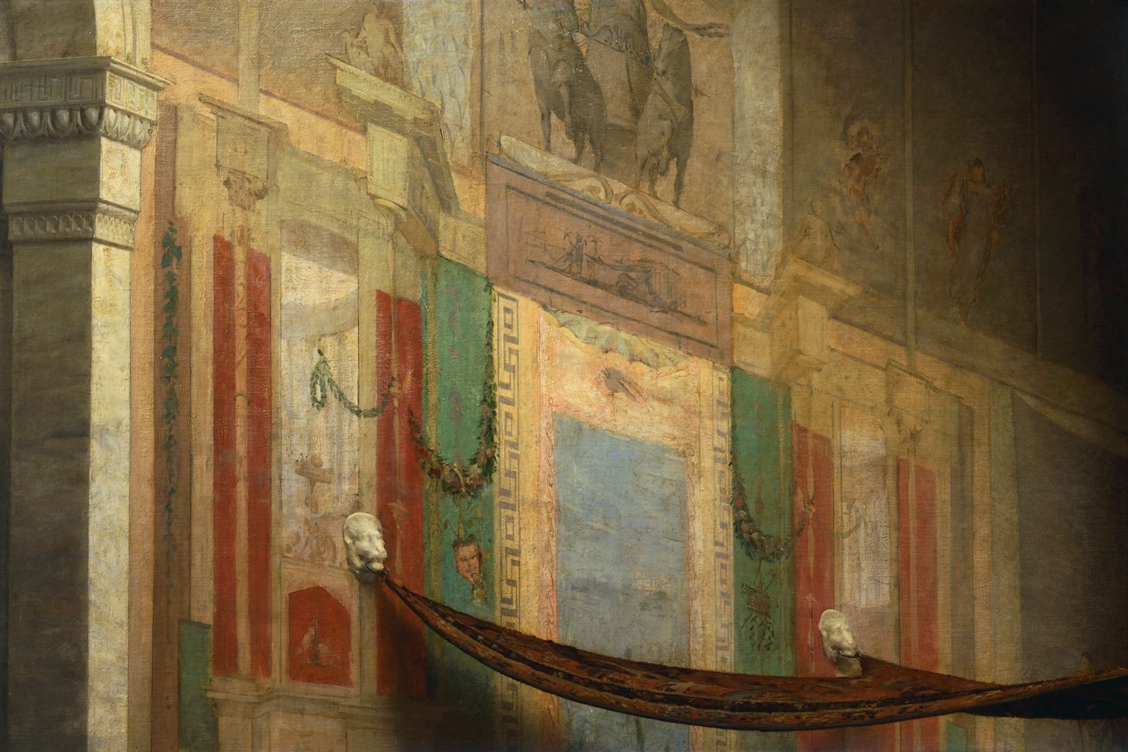انتقام Poppea ، تفاصيل ، بقلم جيوفاني موزيولي (1854-1894) ، زيت على قماش بواسطة جيوفاني موزيولي