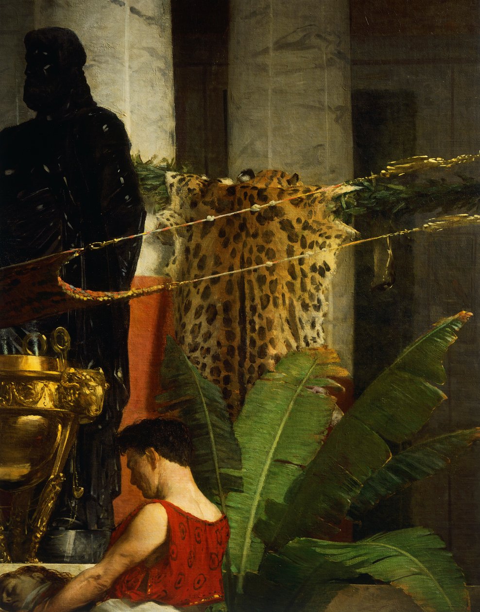 انتقام Poppea ، تفاصيل ، بقلم جيوفاني موزيولي (1854-1894) ، زيت على قماش بواسطة جيوفاني موزيولي