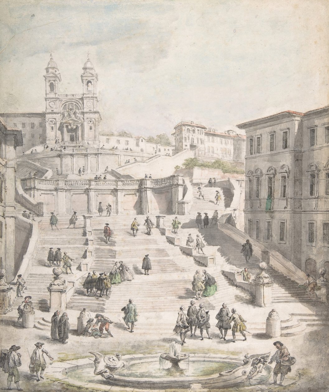 خطوات Trinità dei Monti ، كاليفورنيا. 1756-58. بواسطة جيوفاني باولو بانيني