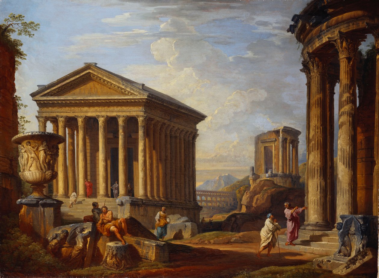 Capriccio من الأنقاض الكلاسيكية ، 1793 بواسطة جيوفاني باولو بانيني