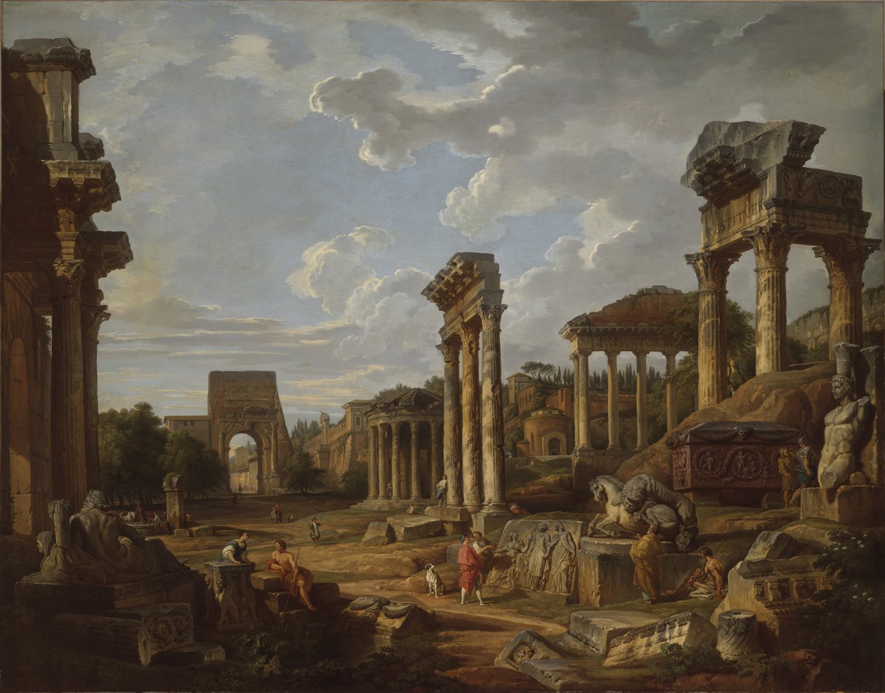 Capriccio للمنتدى الروماني ، 1741 بواسطة جيوفاني باولو بانيني