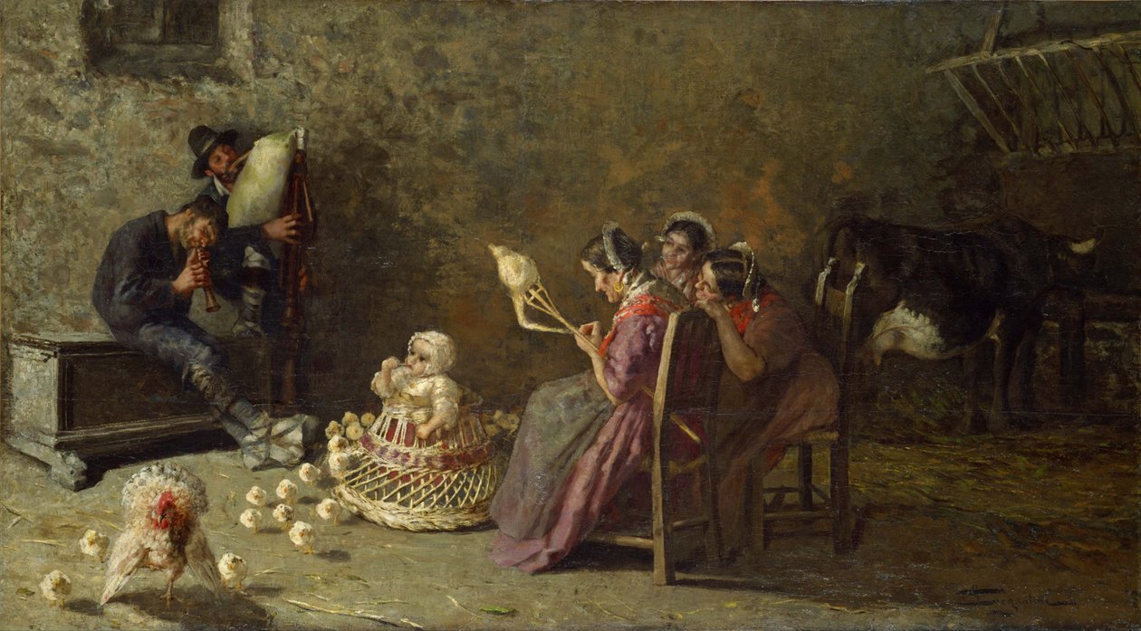 مزمارو بريانزا ، ج. 1883-1885 بواسطة جيوفاني سيجانتيني