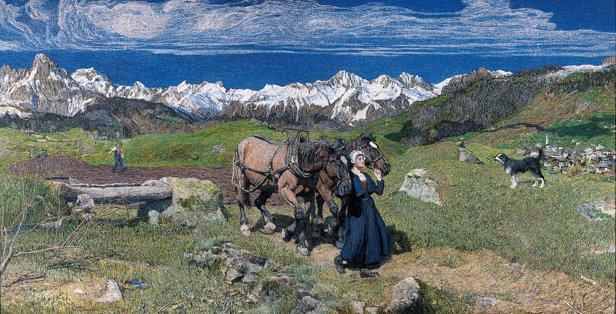 الربيع في جبال الألب ، 1897 بواسطة جيوفاني سيجانتيني