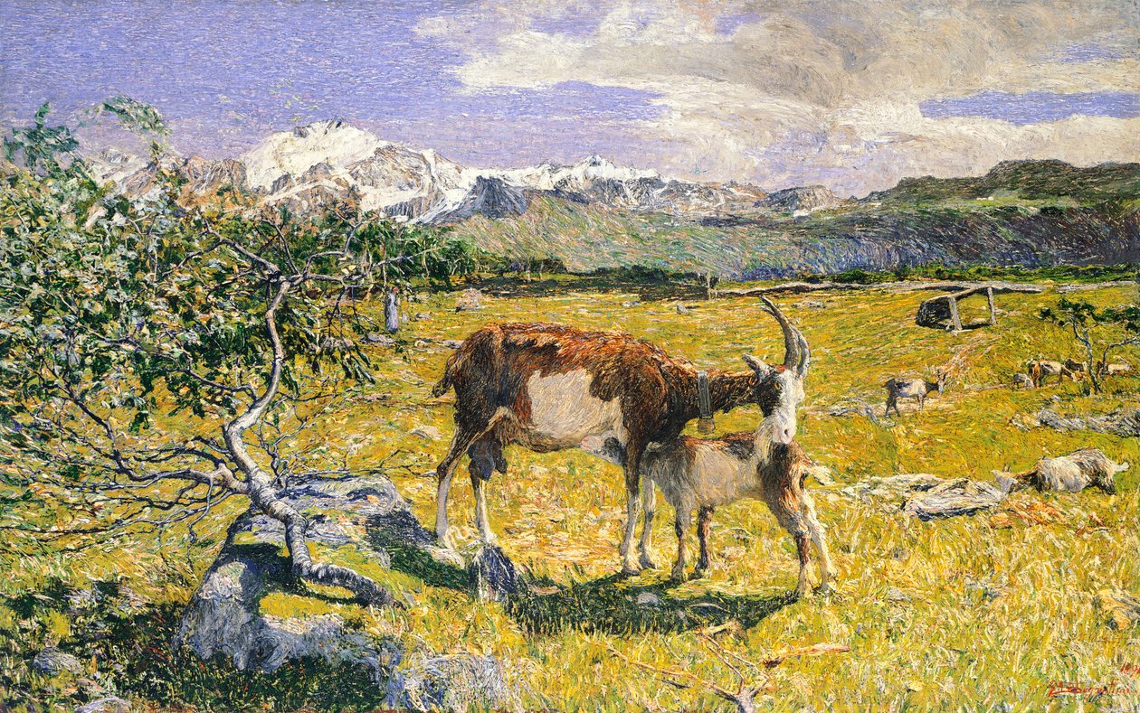 جبال الألب في مايو بقلم جيوفاني سيجانتيني (1858-1899) بواسطة جيوفاني سيجانتيني