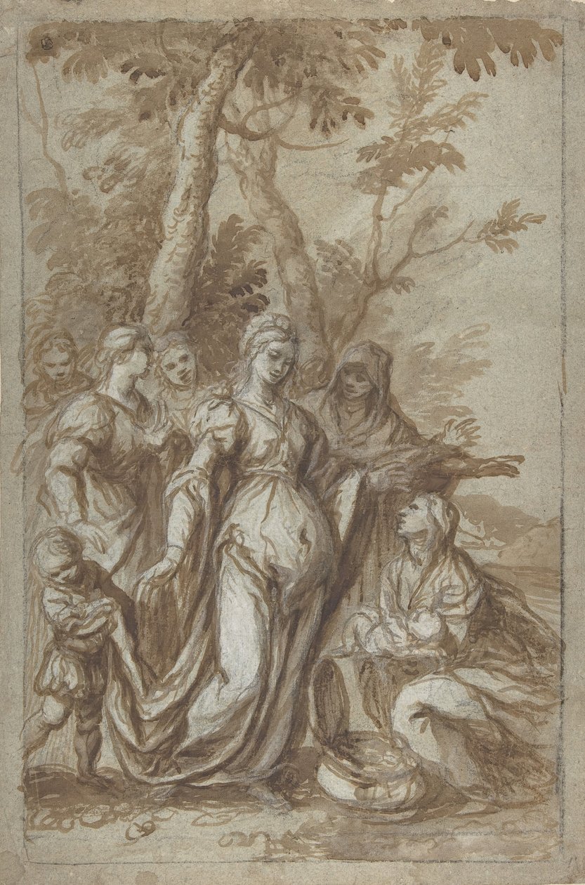 العثور على موسى ، كاليفورنيا. 1671. بواسطة جيوفاني ستيفانو دانيدي