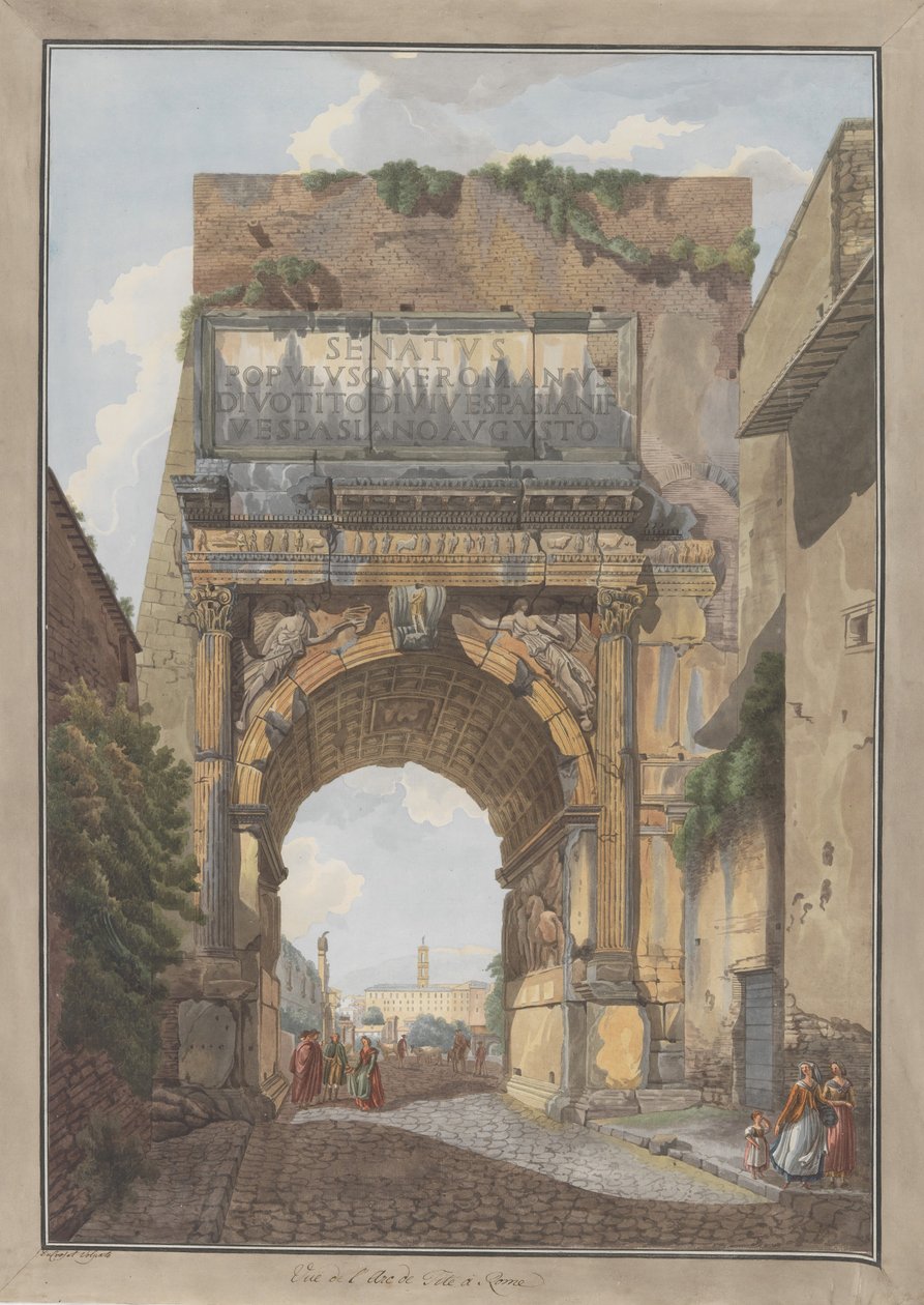 قوس تيتوس ، كاليفورنيا. 1780. المؤلفون: جيوفاني فولباتو ، لويس دوكروس. بواسطة جيوفاني فولباتو ، لويس دوكروس