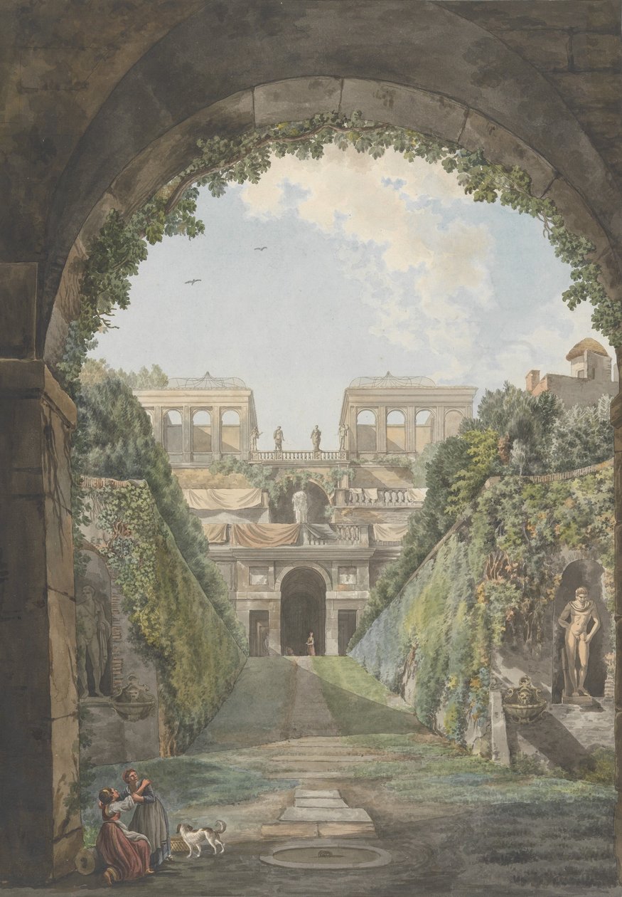 فيلا فارنيزي ، كاليفورنيا. 1780. المؤلفون: جيوفاني فولباتو ، لويس دوكروس. بواسطة جيوفاني فولباتو ، لويس دوكروس