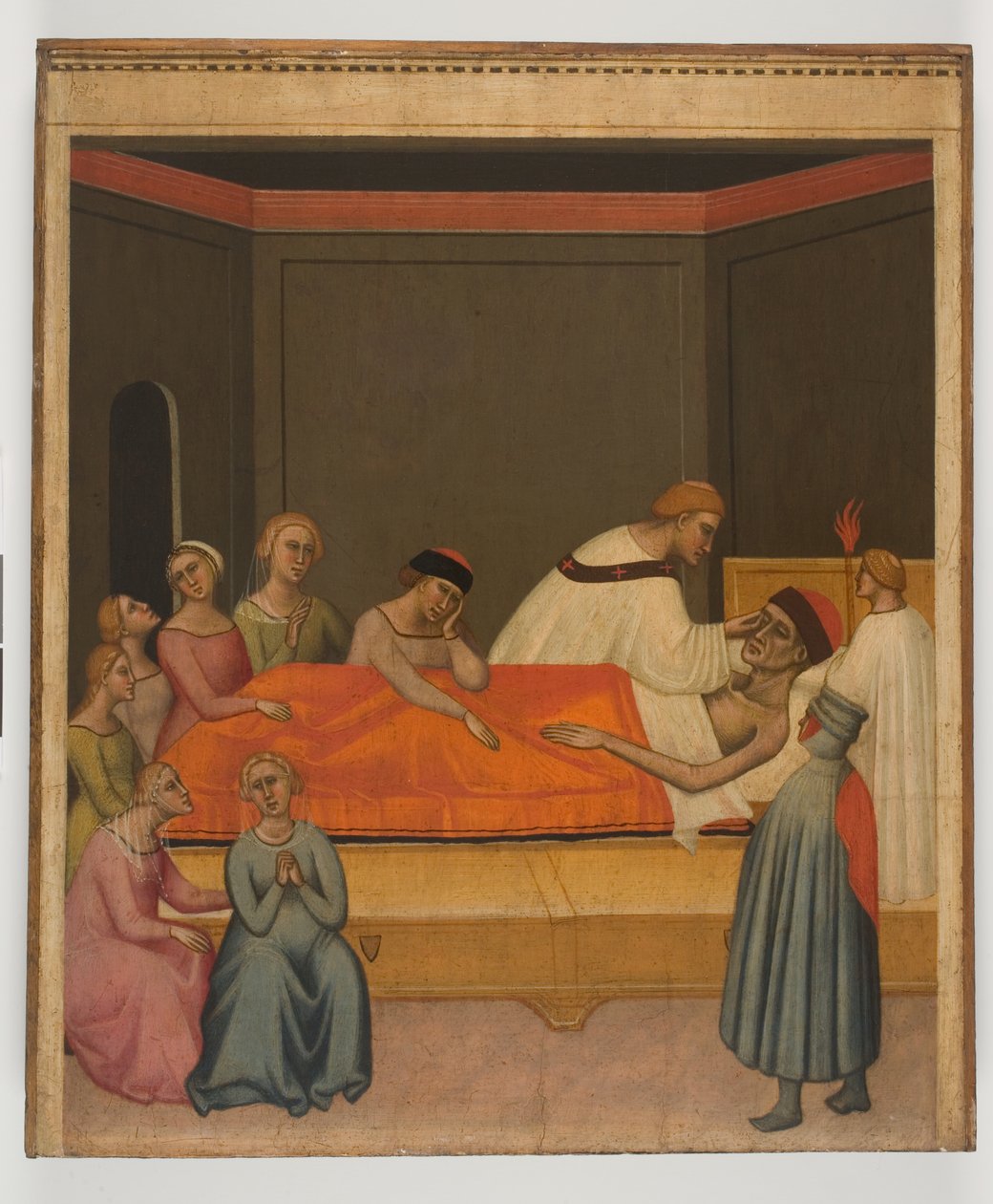 Extreme Unction، c.1360 (تمبرا على اللوح) بواسطة Giovanni del Biondo dal Casentino