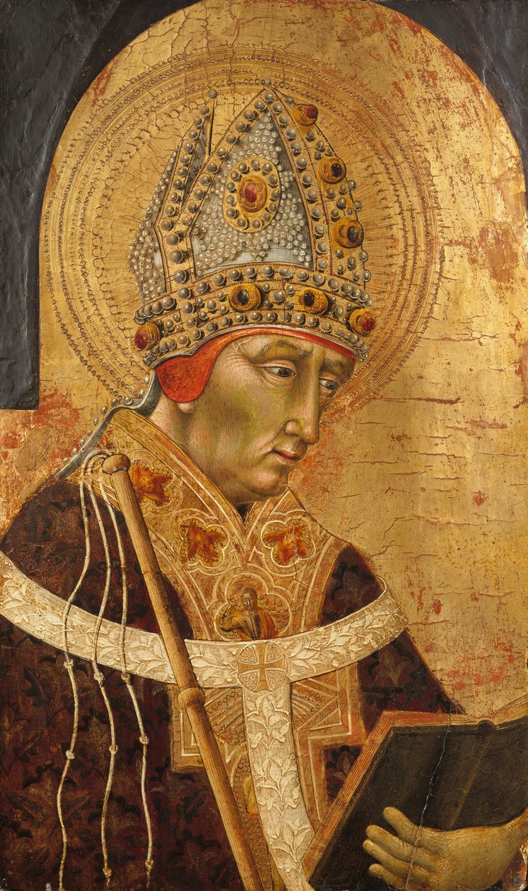 القديس أمبروز ، 1465-1470. بواسطة جيوفاني دي باولو
