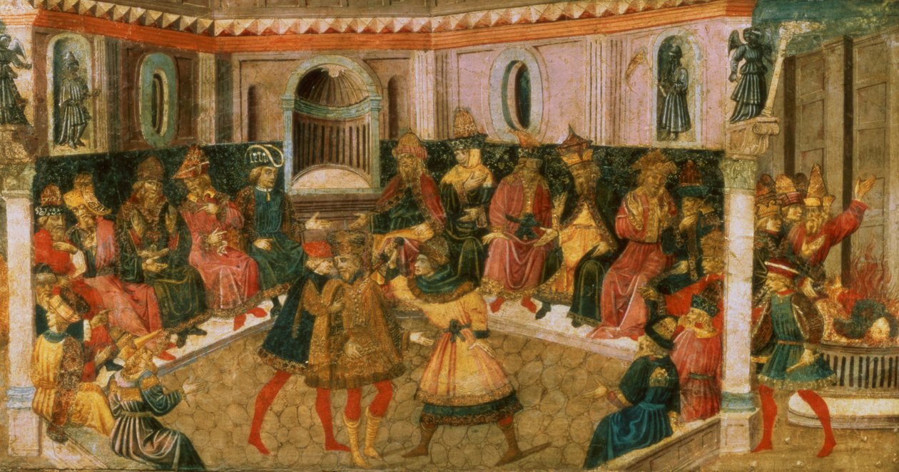 وفاة يوليوس قيصر ، c.1446-50 (لوحة) بواسطة جيوفاني دي توماسو أنجيلو