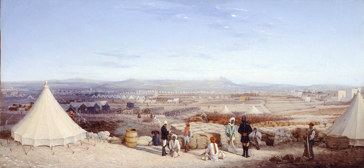 معسكر الفرسان الهندي ، مالطا ، 1878 بواسطة جيرولامو جياني