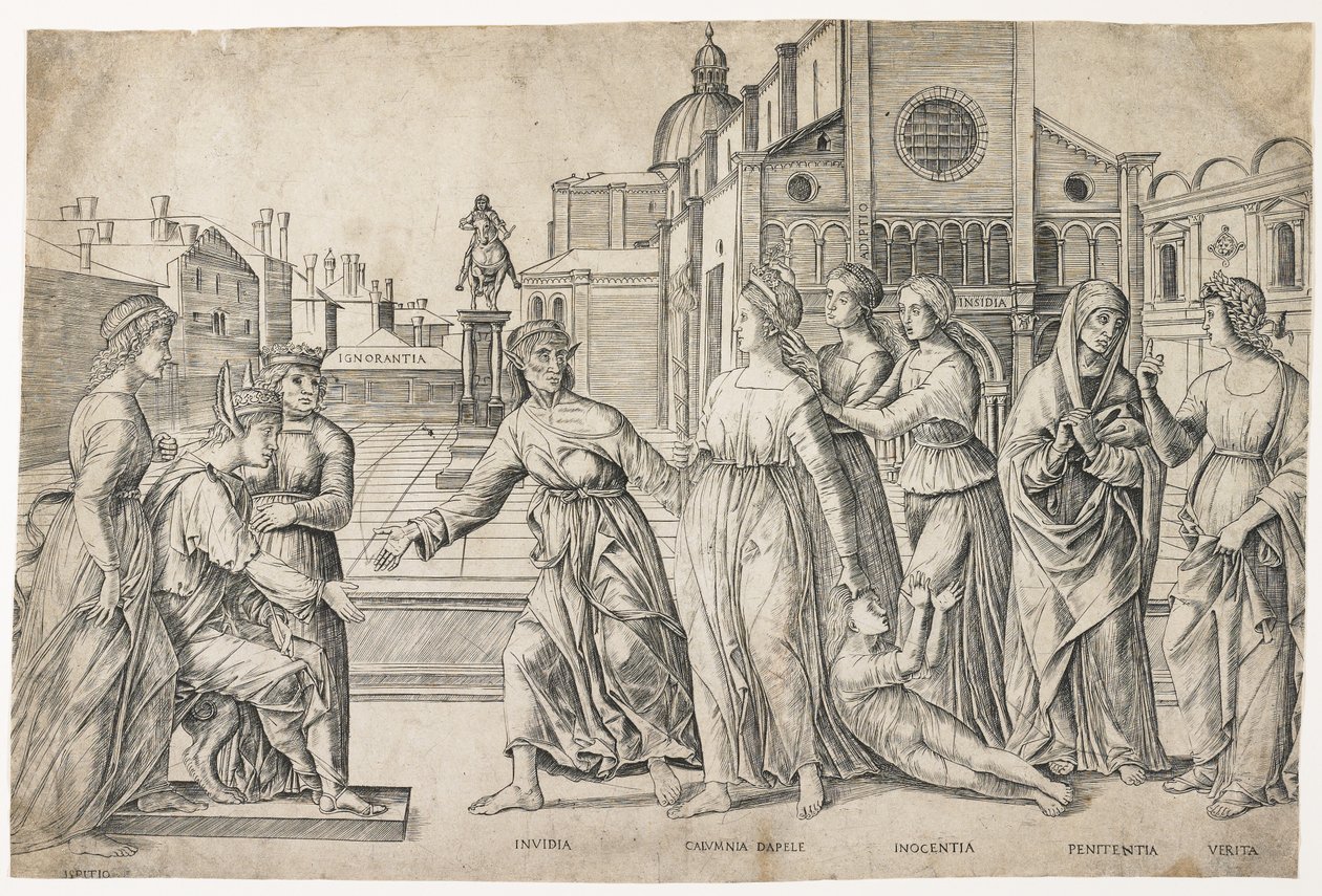 Calumny of Apelles ، ج. 1500-1506 بواسطة جيرولامو موسيتو