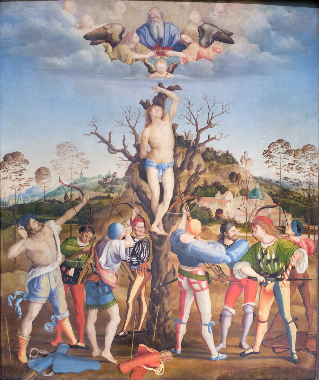 استشهاد القديس سيباستيان بواسطة Girolamo Genga