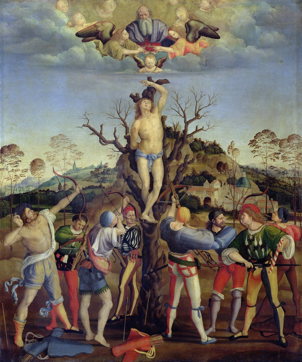 استشهاد القديس سيباستيان بواسطة Girolamo Genga