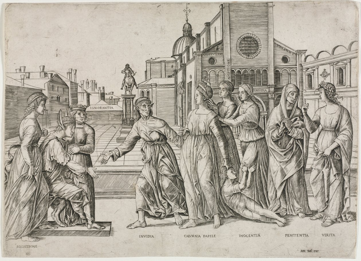 Calumny of Apelles ، ج. 1500-1506. بواسطة جيرولامو موسيتو