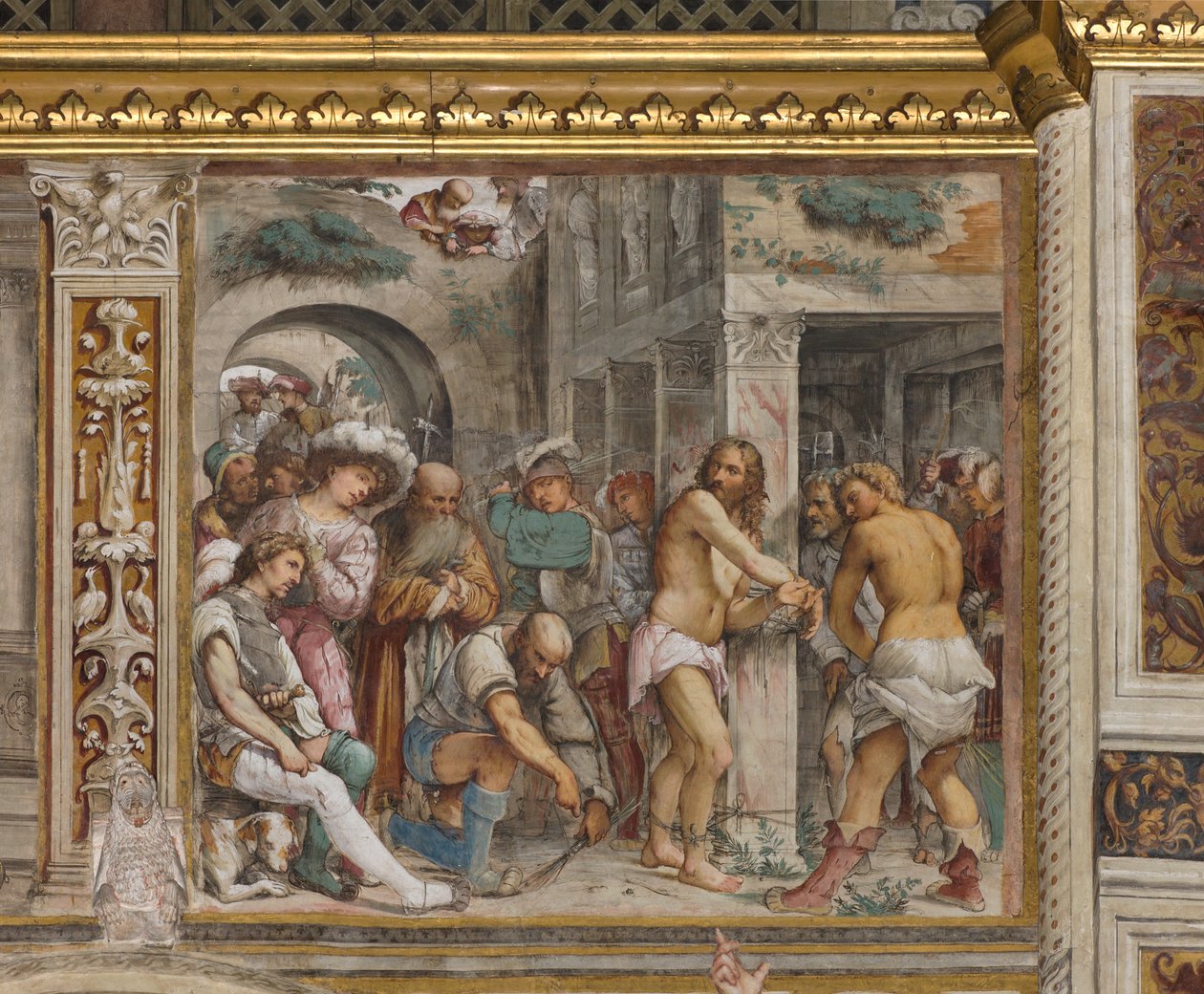 Central Ave, Fifth South Span, Flagellation of Christ, Girolamo Romanino بواسطة جيرولامو رومينو