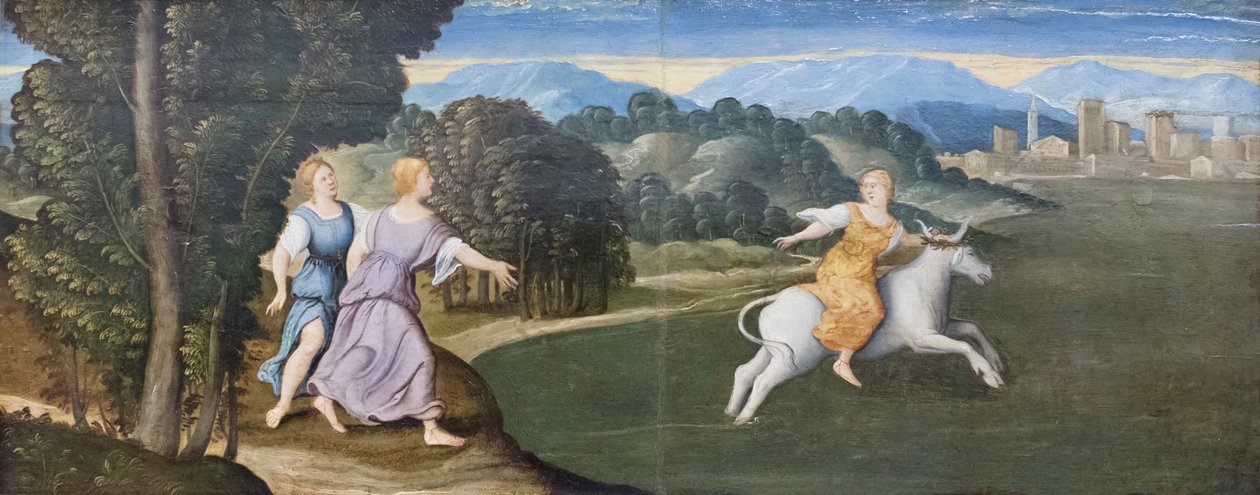 اغتصاب أوروبا بواسطة Girolamo da Santacroce