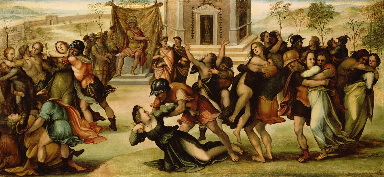 اغتصاب Sabines ، ج .1520 بواسطة جيرولامو ديل باتشيا