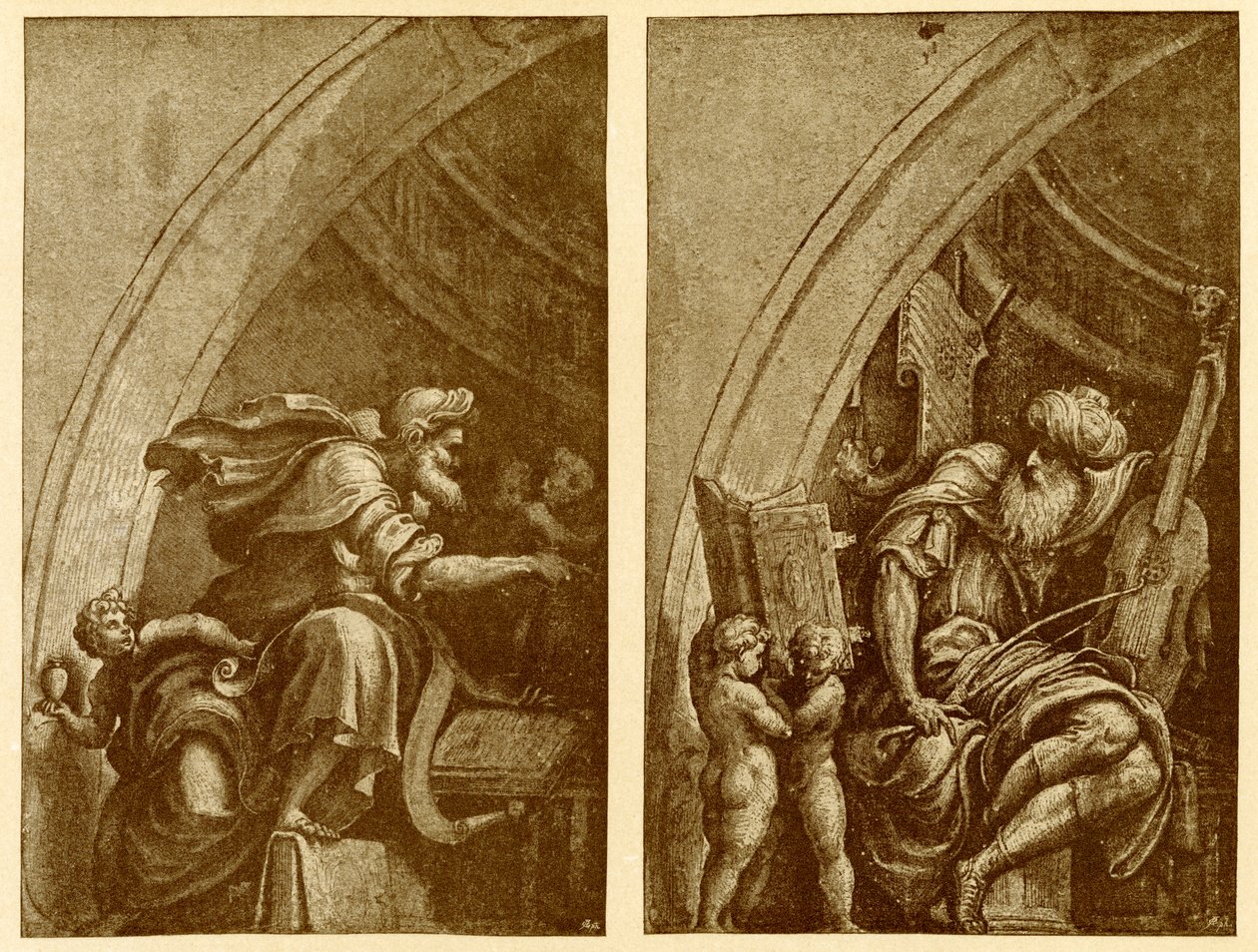 تصاميم جدارية في S. Sigismondo Cremona بواسطة جوليو كامبي