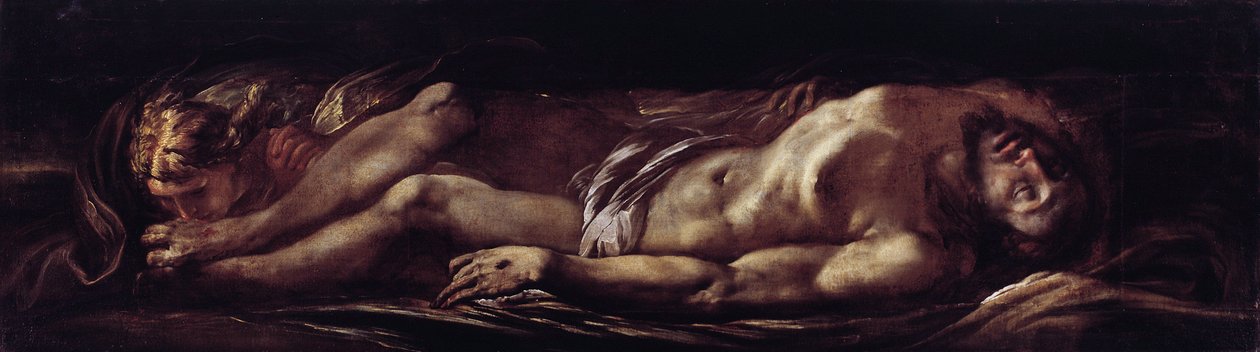 ترسب المسيح (المسيح الميت) لوحة جوليو سيزار بروكاتشيني (1574-1625) الجينات ، Musei di Strada Nuova (سابقًا Palazzo Rosso) إيطاليا بواسطة جوليو سيزار بروكتشيني