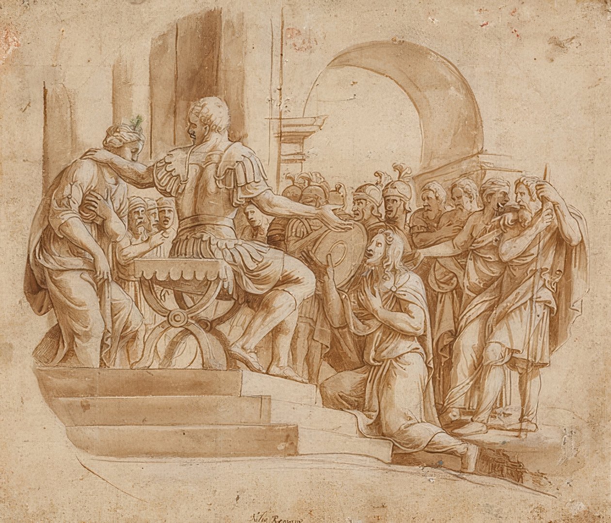 الامتناع عن Scipio. حوالي 1530-32 بواسطة جوليو رومانو