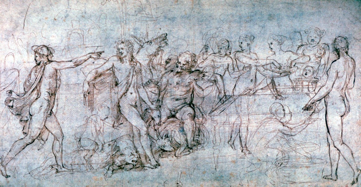 عيد الزواج كيوبيد و Pscyhe ، c1520-1546 بواسطة جوليو رومانو