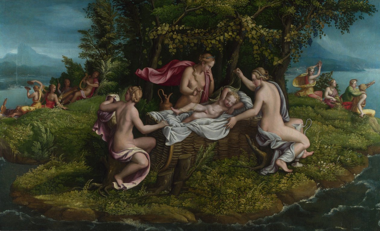 طفولة كوكب المشتري ، 1530s. بواسطة رومانو جوليو