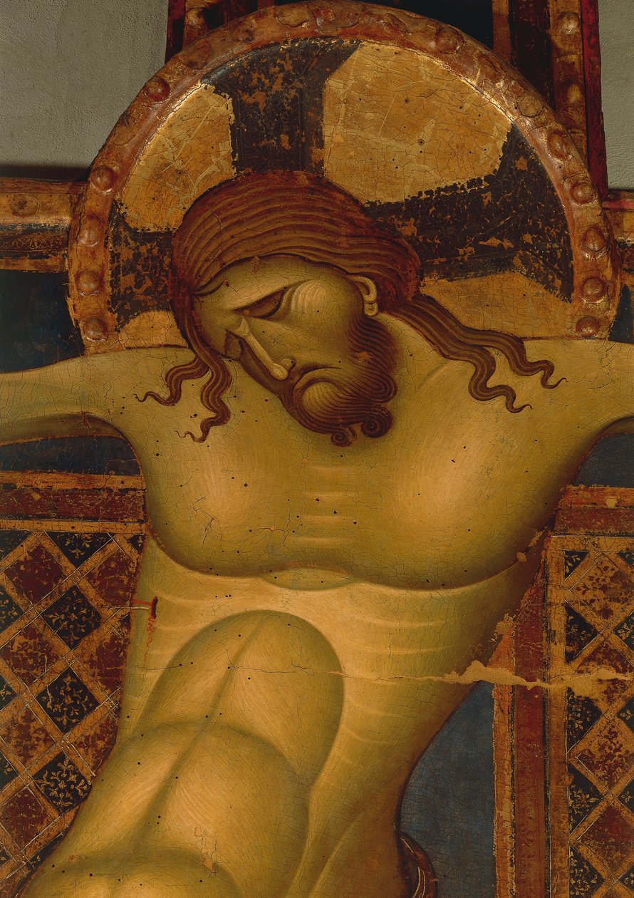 Head of Christ, detail of 13th century crucifix (painting) بواسطة جيونتا بيسانو