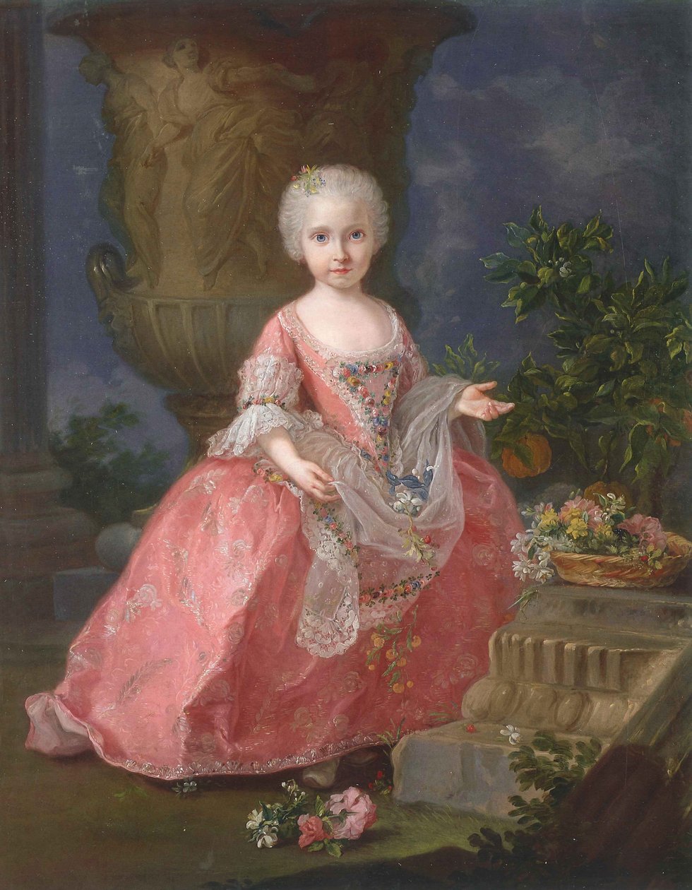 صورة إنفانتا ماريا لويزا من إسبانيا (1745-1792) بواسطة جوزيبي بونيتو