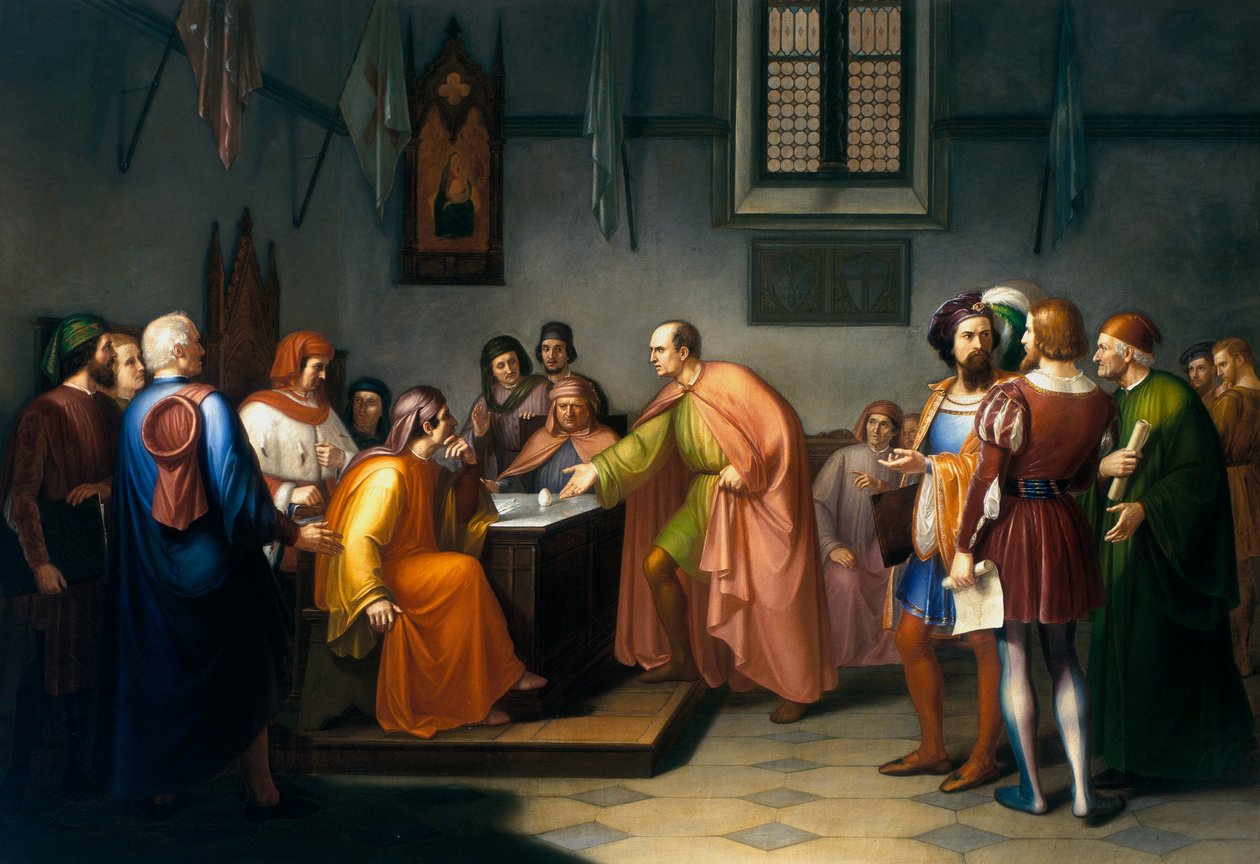 يقوم Brunelleschi بإجراء تجربة البيض بواسطة جوزيبي فاتوري
