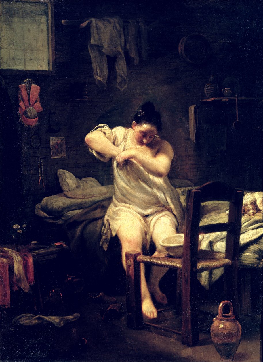البرغوث ، 1710-30 (زيت على النحاس) بواسطة جوزيبي ماريا كريسبي