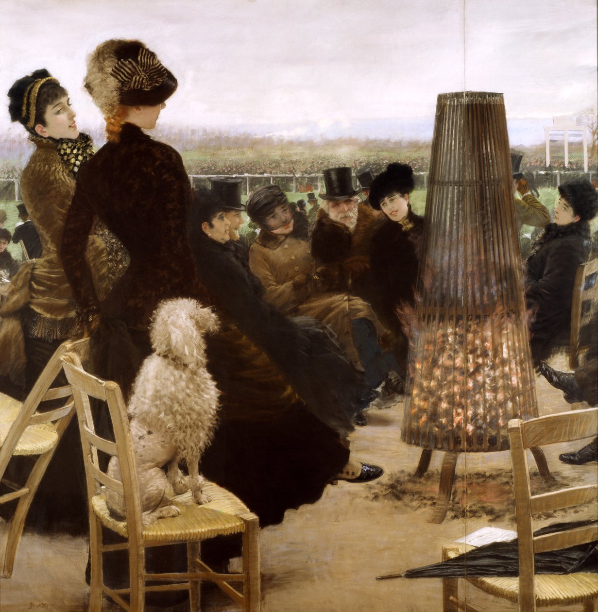مضمار السباق في Bois de Boulogne (باستيل على ورق) بواسطة جوزيبي دي نيتس