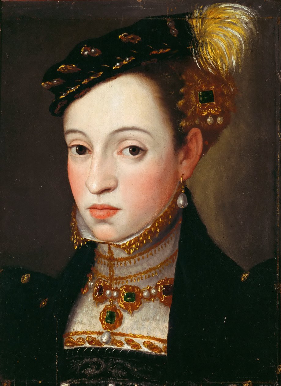 Archduchess Magdalena of Austria 1532-1590، ca 1563 بواسطة جوزيبي أرخيمبولدو