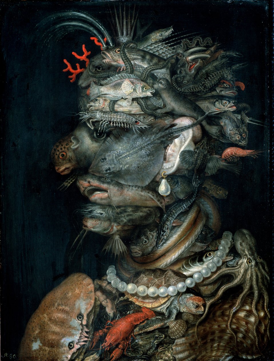 لوحة مائية لجوزيبي أركيمبولدي (أركيمبولدو) (1527-1593) 1566 خافت. 66.5x51 سم فيينا ، متحف Kunsthistorisches بواسطة جوزيبي أرخيمبولدو