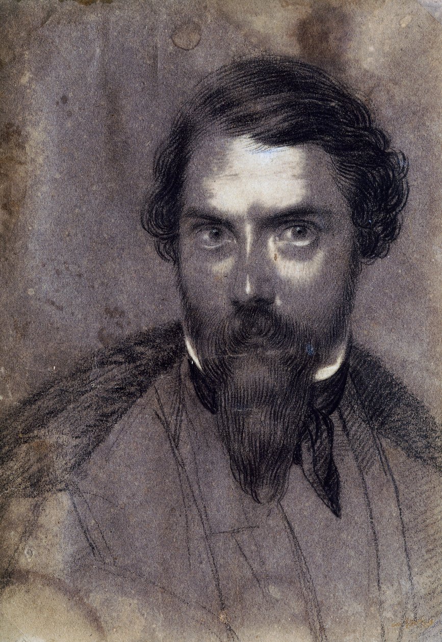 Self-portrait (chalk on paper) بواسطة جوزيبي بالديني