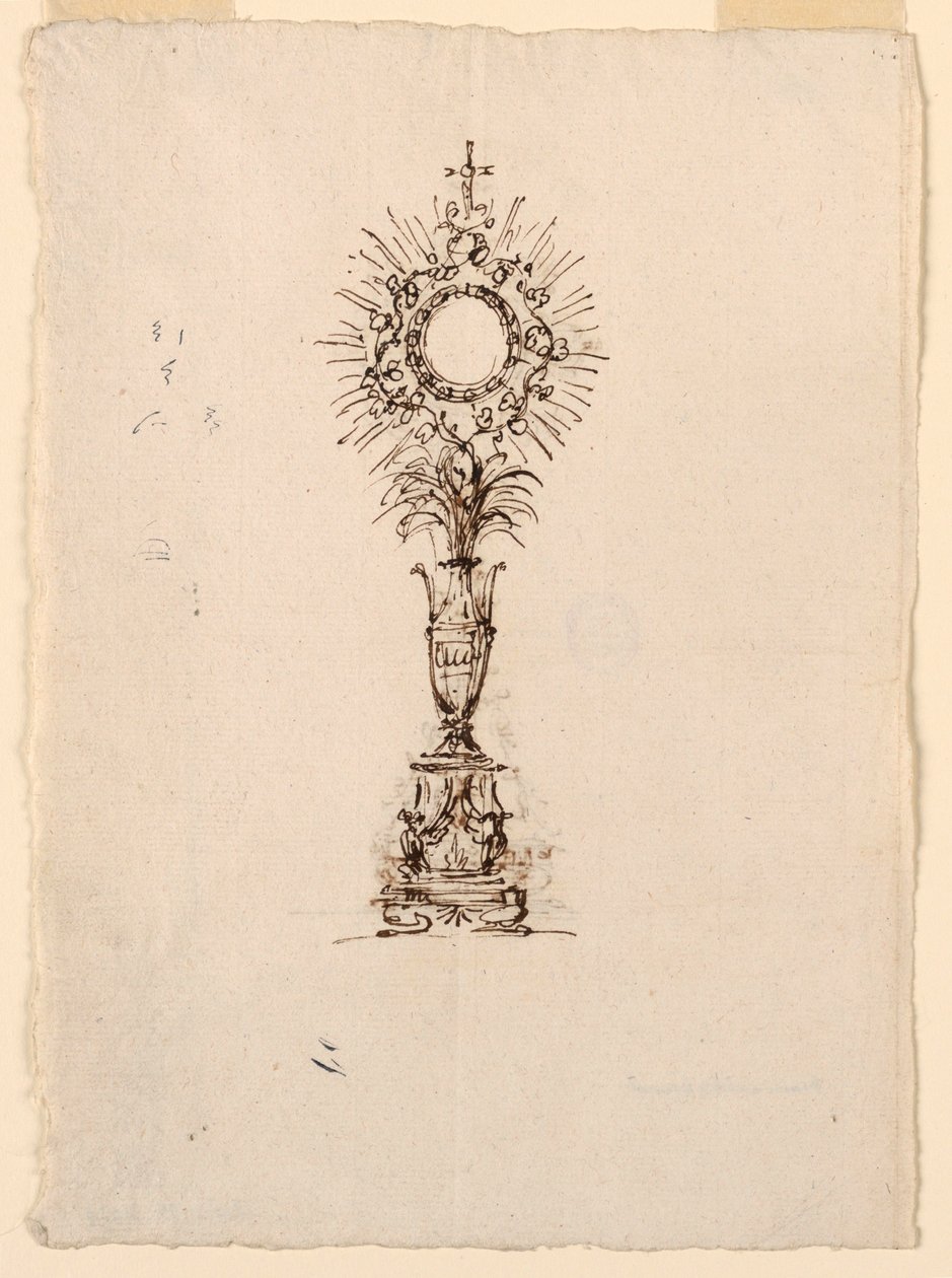 تصميم من أجل Monstrance بواسطة جوزيبي باربيري