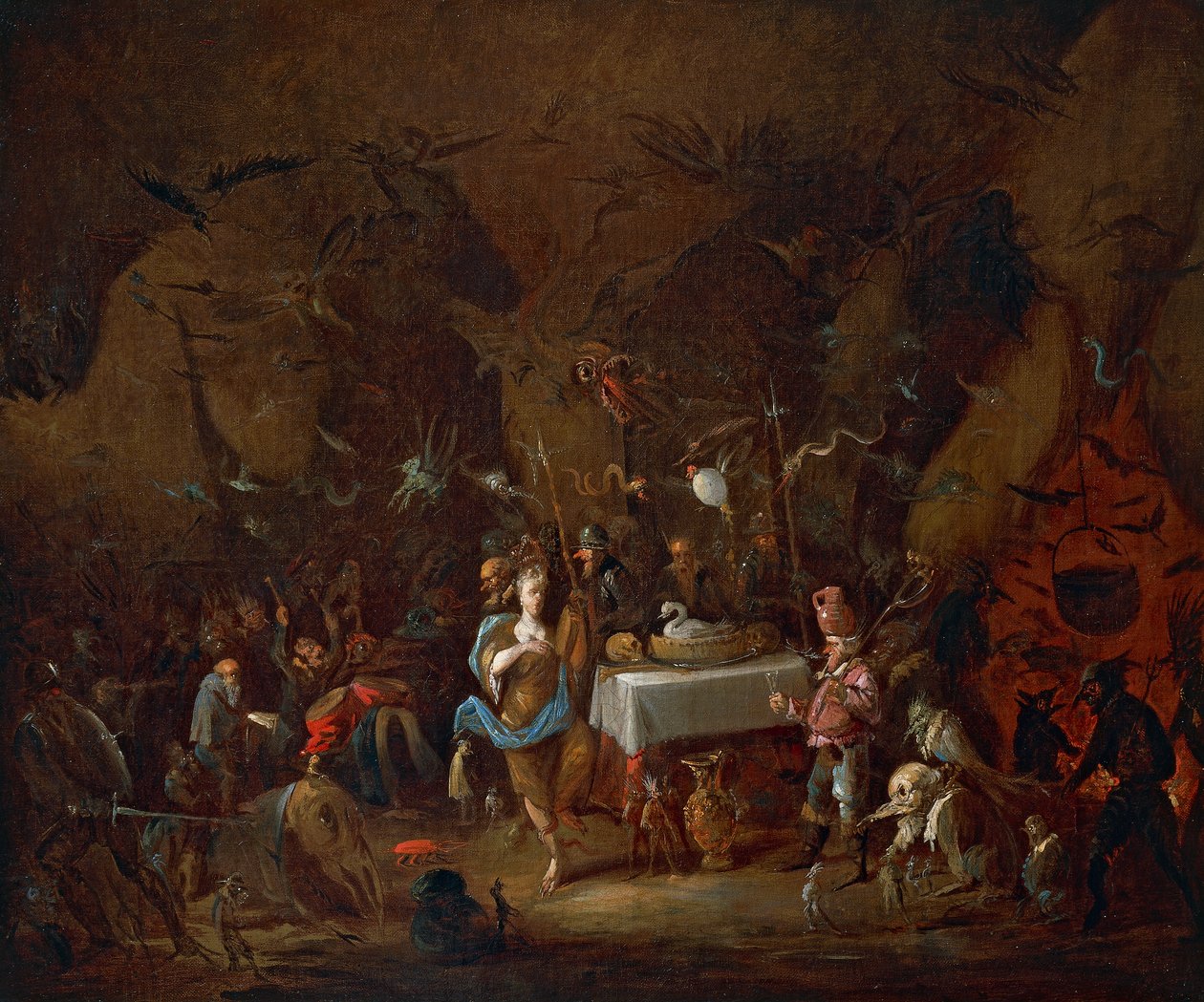 لقاء السحرة ، بواسطة جوزيبي برناردينو بيسون (1762-1844) ، زيت على قماش ، إيطاليا بواسطة جوزيبي برناردينو بايسون
