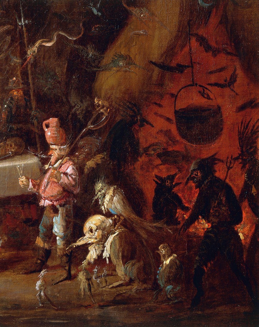لقاء السحرة ، بقلم جوزيبي برناردينو بيسون (1762-1844) ، زيت على قماش ، تفاصيل ، إيطاليا بواسطة جوزيبي برناردينو بايسون