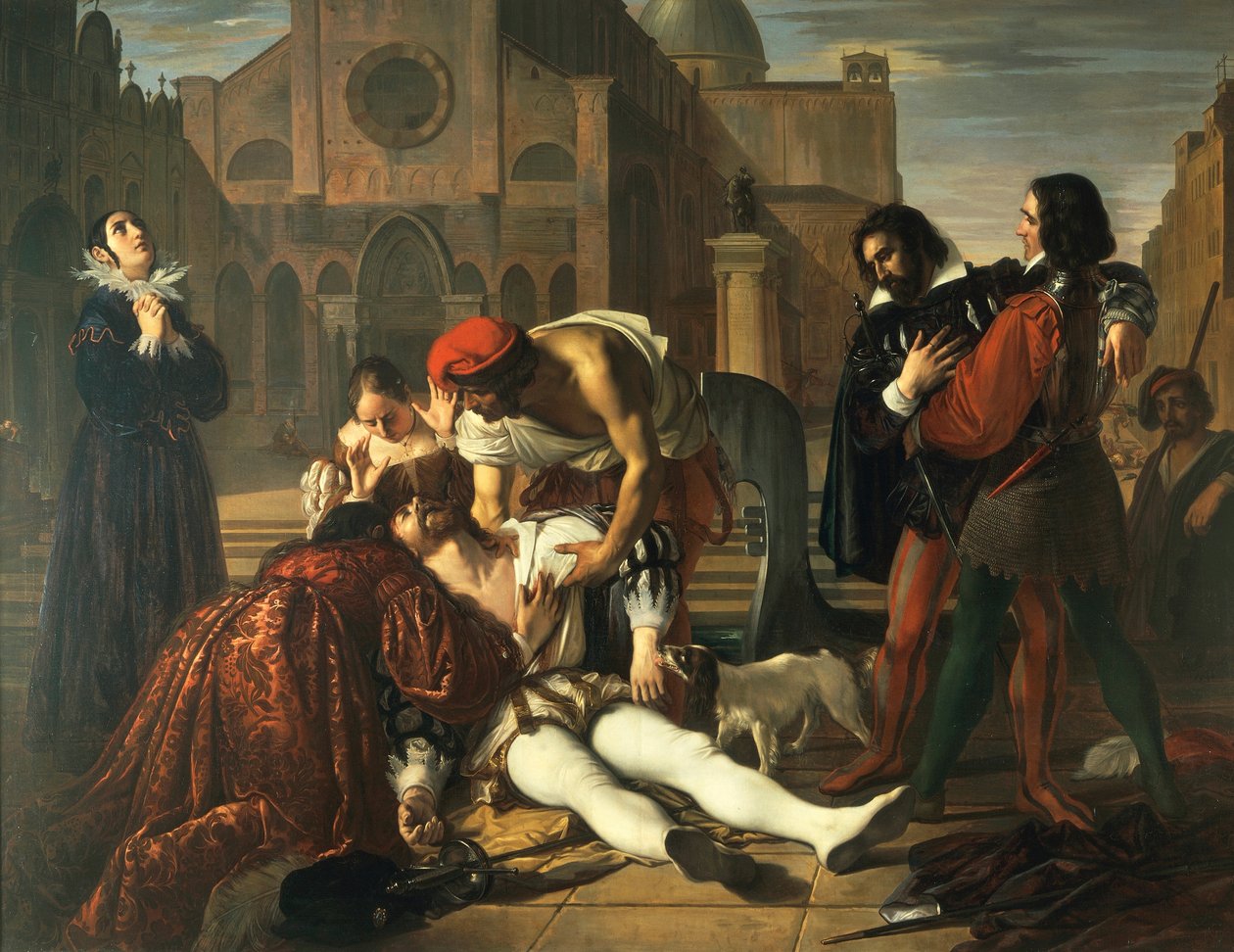 مقتل لورنزينو دي ميديشي ، بواسطة جوزيبي بيزولي (1784-1855) ، التفاصيل بواسطة جوزيبي بيزولي