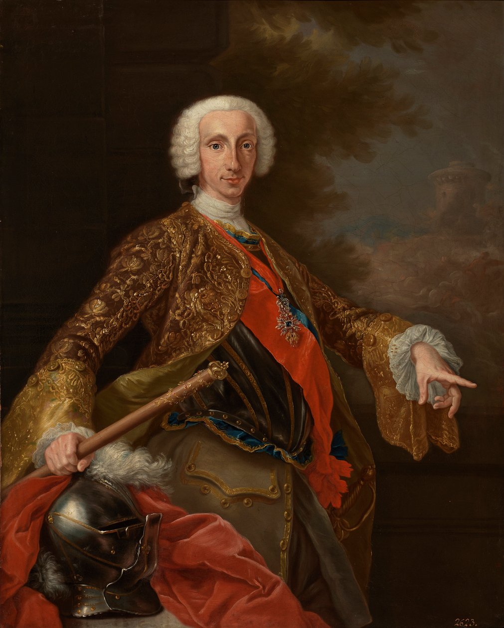 صورة تشارلز (كارلوس) الثالث (1716-1788) ، ملك إسبانيا ، تشارلز الثالث ملك إسبانيا - بونيتو ​​، جوزيبي (1707-1789) - ج. ١٧٤٥ - زيت على قماش - ١٢٨ × ١٠٣ - متحف ديل برادو ، مدريد بواسطة جوزيبي بونيتو