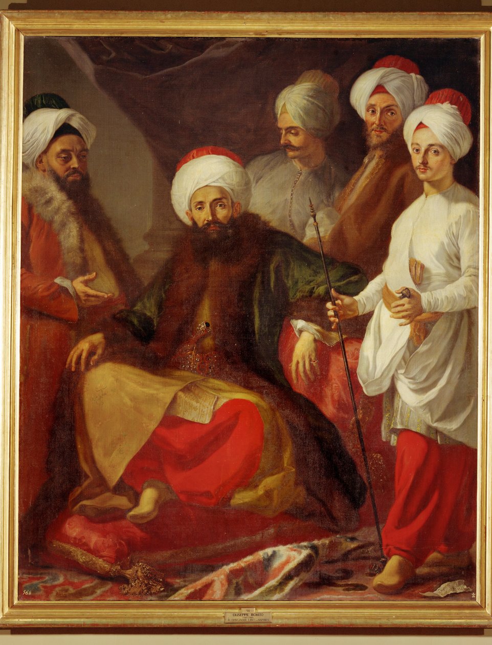 السفارة التركية في بلاط نابولي (لوحة على قماش) بواسطة جوزيبي بونيتو