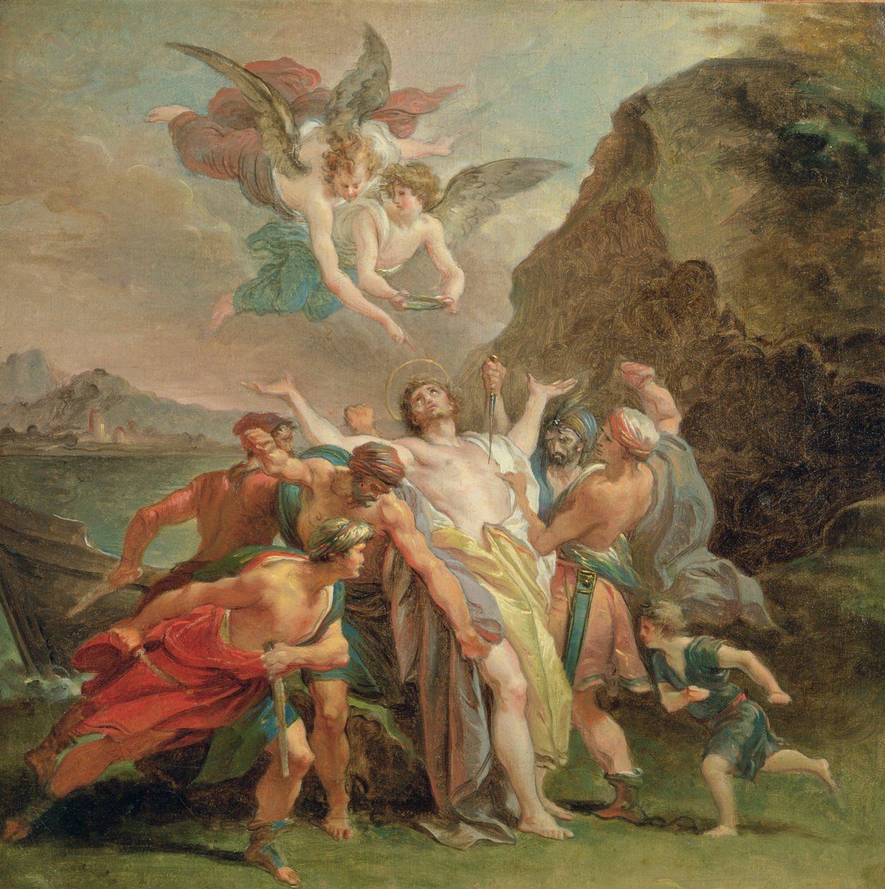 استشهاد القديس المبارك Signoretto Alliata ، حوالي 1794-6 (زيت على قماش) بواسطة جوزيبي كيدز